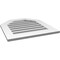 Ekena Millwork Octagonal Top Surface Mount PVC Gable Vent: Functional, w/ 3-1/2"W x 1"P Standard Frame, 24"W x 26"H GVPOT24X2601SF - alternate 2